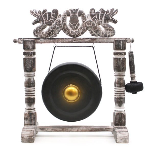 25cm Black Meditation Gong with Stand