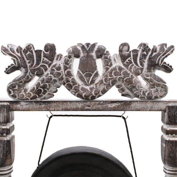 25cm Black Meditation Gong with Stand