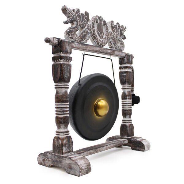 25cm Black Meditation Gong with Stand