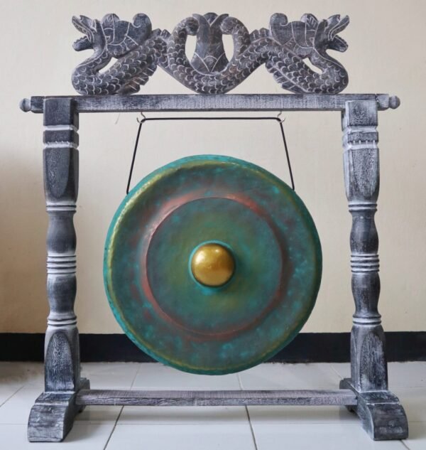 35cm Green Meditation Gong with Stand