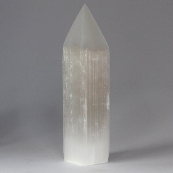 Selenite Pencil Point Tower 20 cm