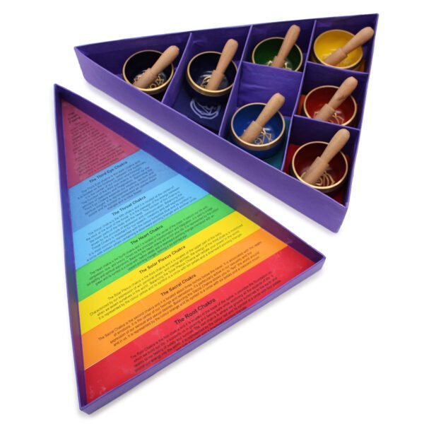 Tibetan Singing Bowl Set – Chakra Pyramid