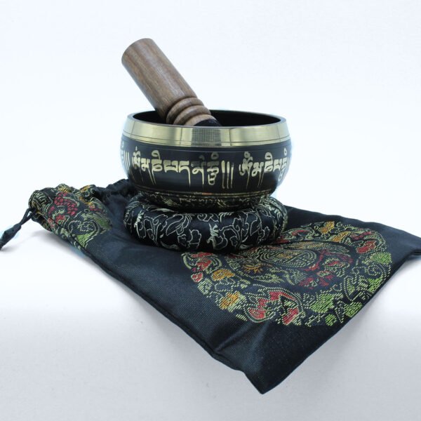 Tibetan Singing Bowl Set – Lotus Flower Design