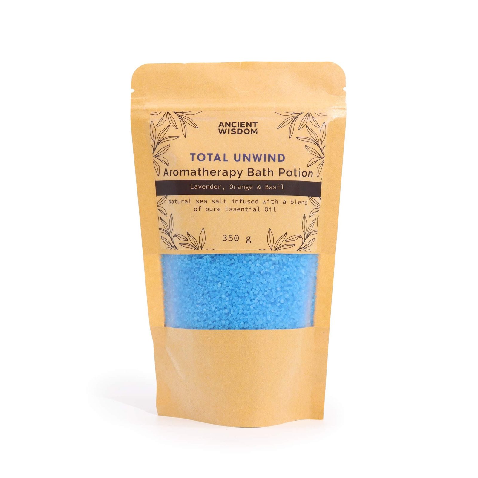 Aromatherapy Bath Potion in Kraft Bag 350g - Total Unwind - Image 3