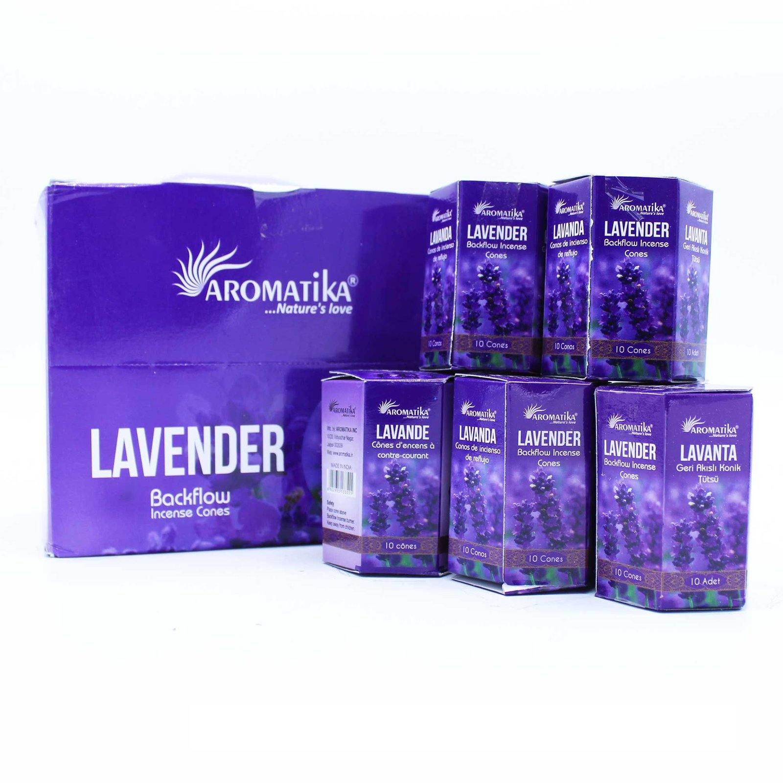 Masala Backflow Incense pack of 10 - Lavender - Image 2