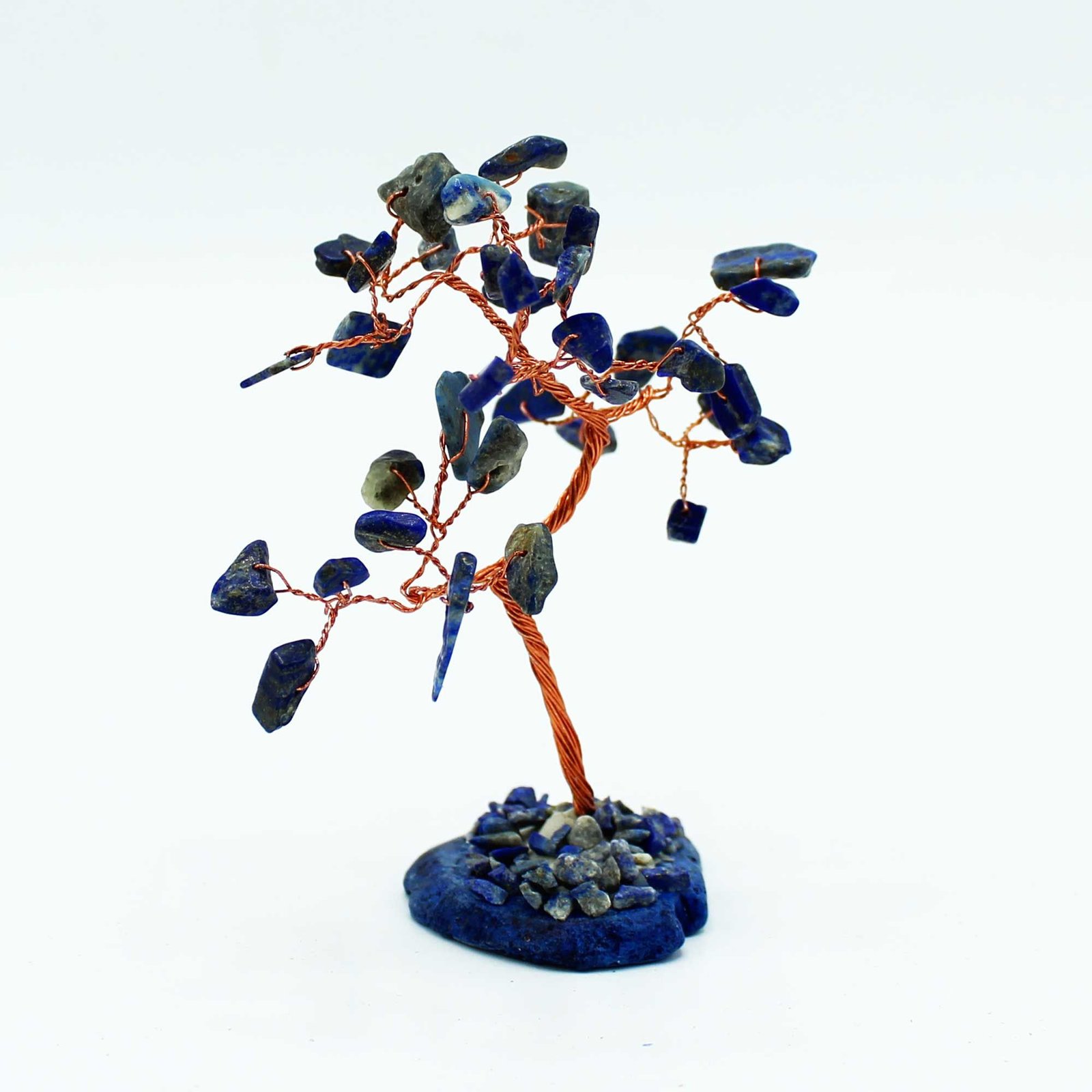 Gemstone Tree - Sodalite on Blue Agate Base (35 stones) - Image 3