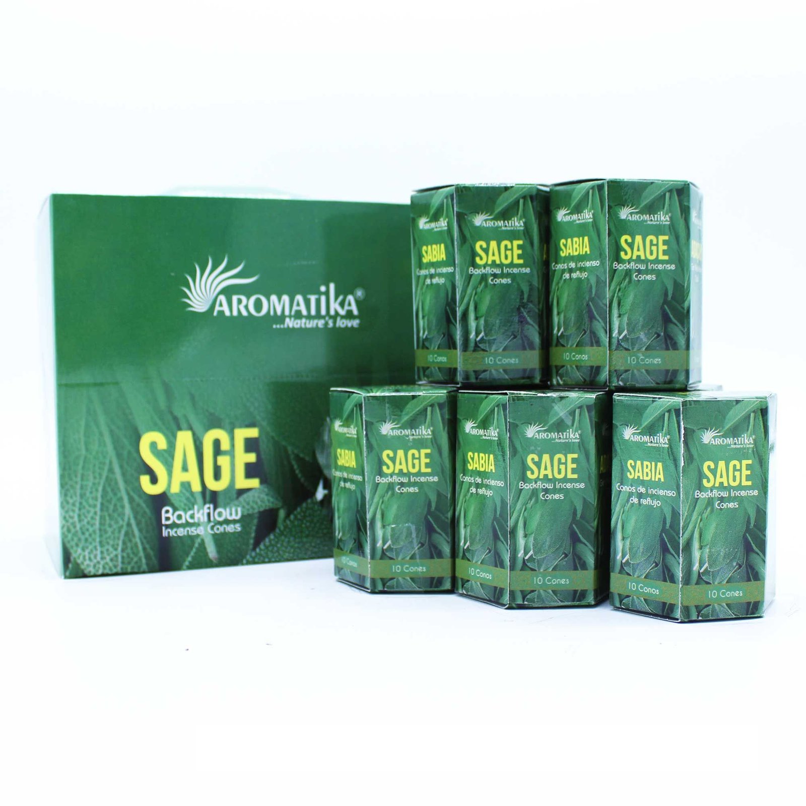 Masala Backflow Incense pack of 10 - Sage - Image 2
