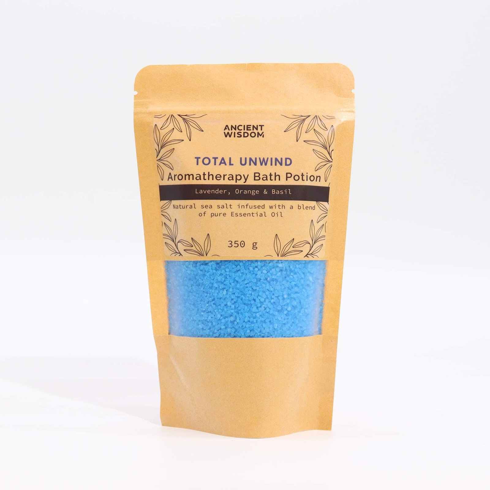 Aromatherapy Bath Potion in Kraft Bag 350g - Total Unwind - Image 2