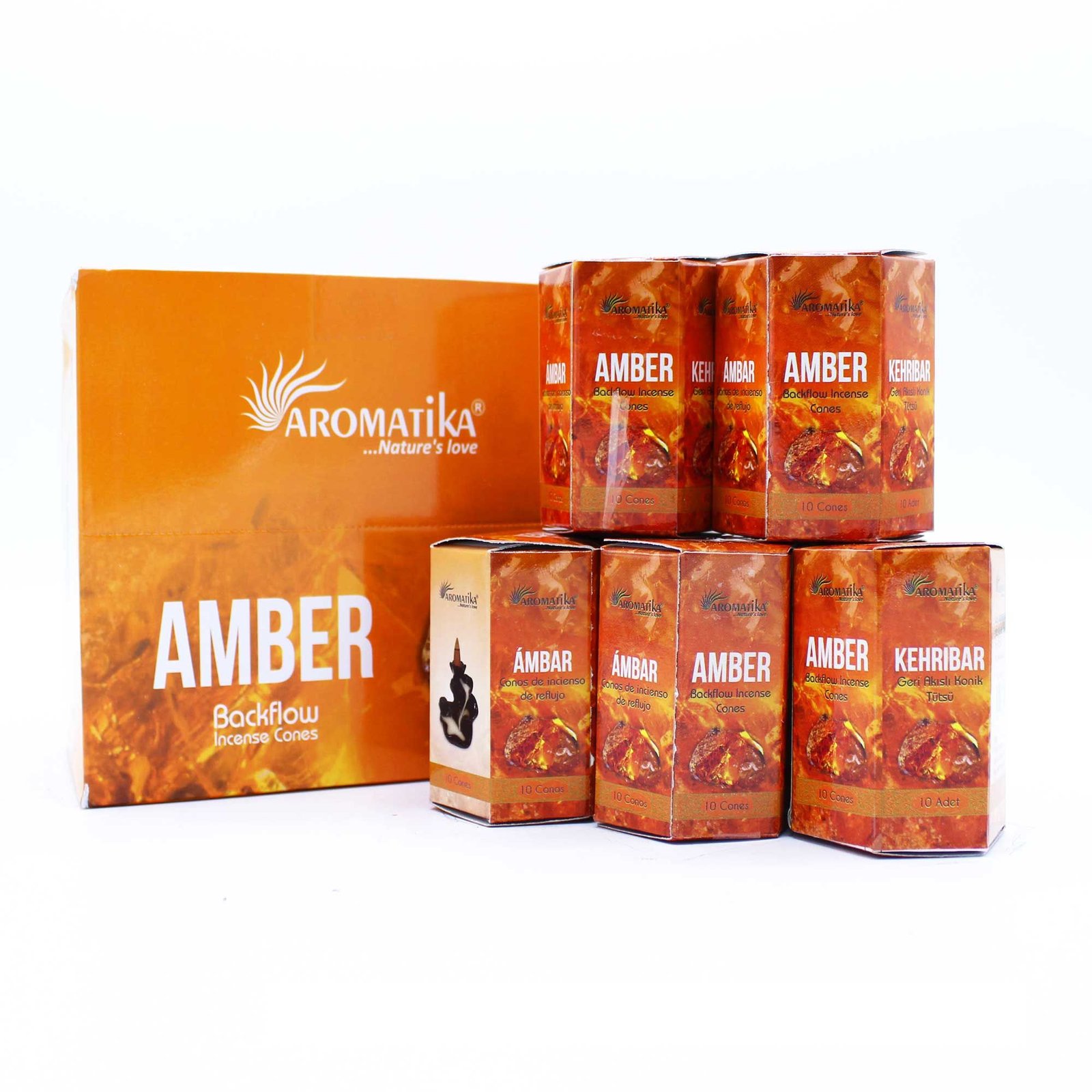 Masala Backflow Incense pack of 10 - Amber - Image 2