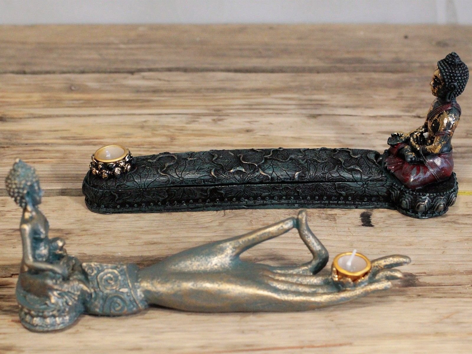 Antique Buddha - Hand Incense Burner - Image 3