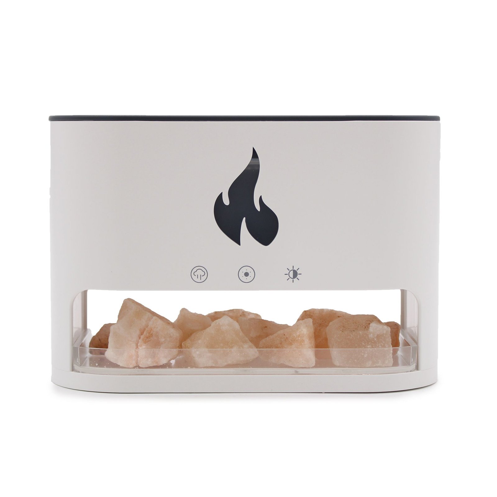 Blaze Aroma Diffuser - Himalayan Salt Chamber - USB-C - Flame Effect (Salt included) - Image 3