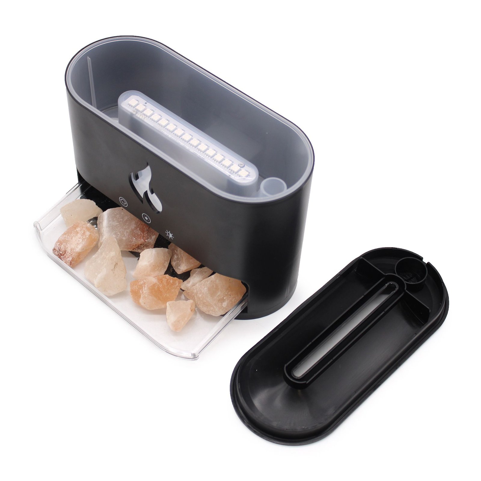 Blaze Aroma Diffuser - Himalayan Salt Chamber - USB-C - Flame Effect (Salt included) - Image 5