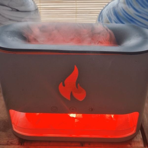 Blaze Aroma Diffuser - Himalayan Salt Chamber - USB-C - Flame Effect (Salt included) - Image 7