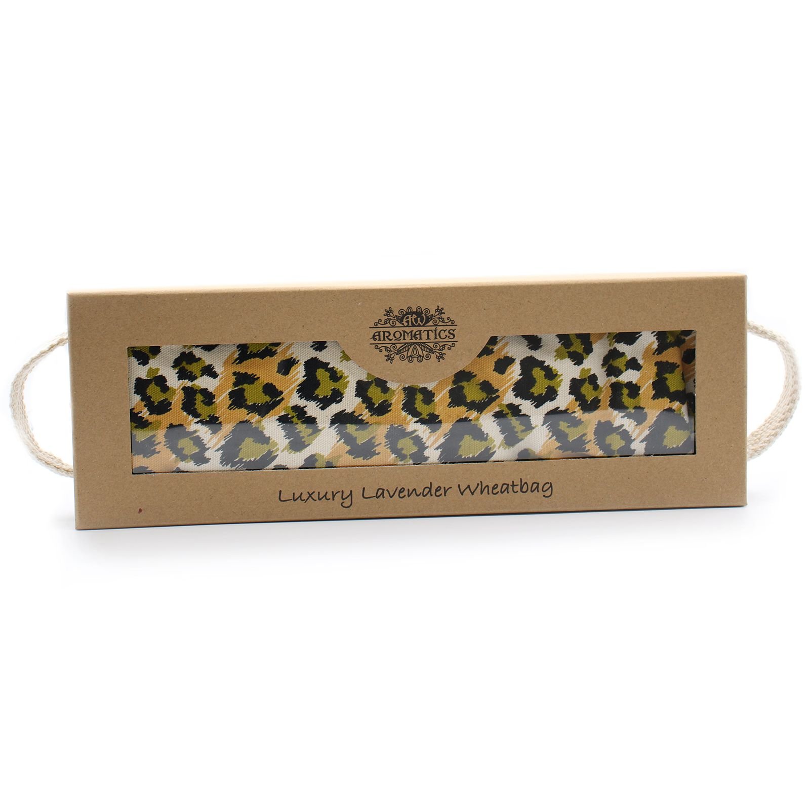 Luxury Lavender Wheat Bag in Gift Box - Night Leopard