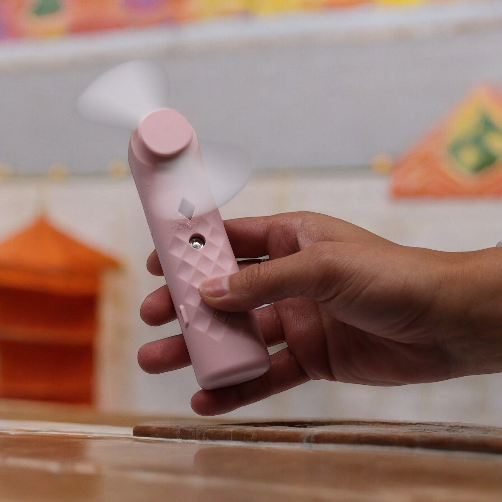 Pink Nano Mist Face Fan & Spray - USB chargable - Image 7