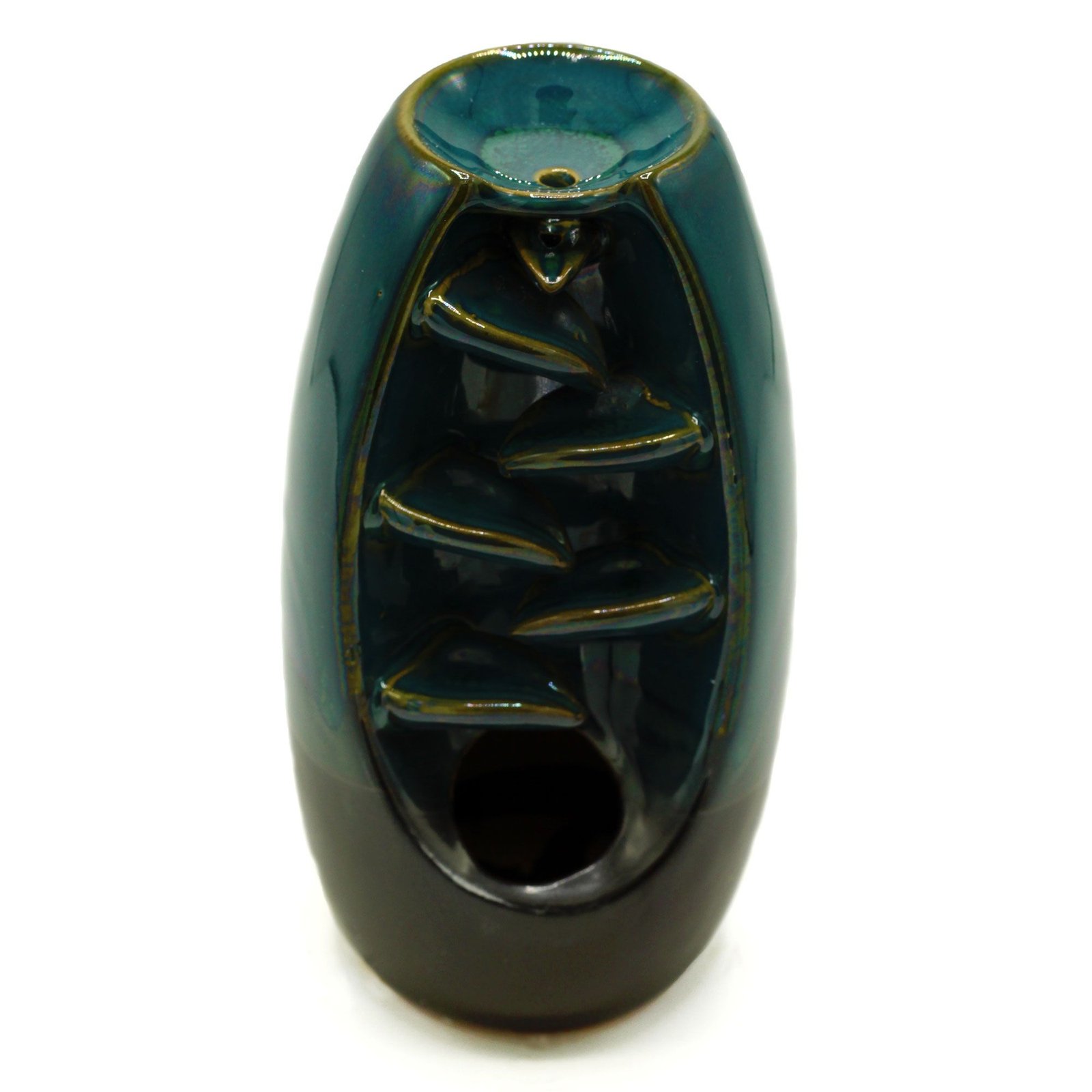 Backflow Incense Burner - Serine Oval Cascade - Image 2