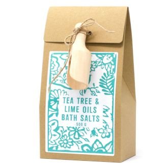 Pack of 500g Bath Salt -Tea Tree & Lime