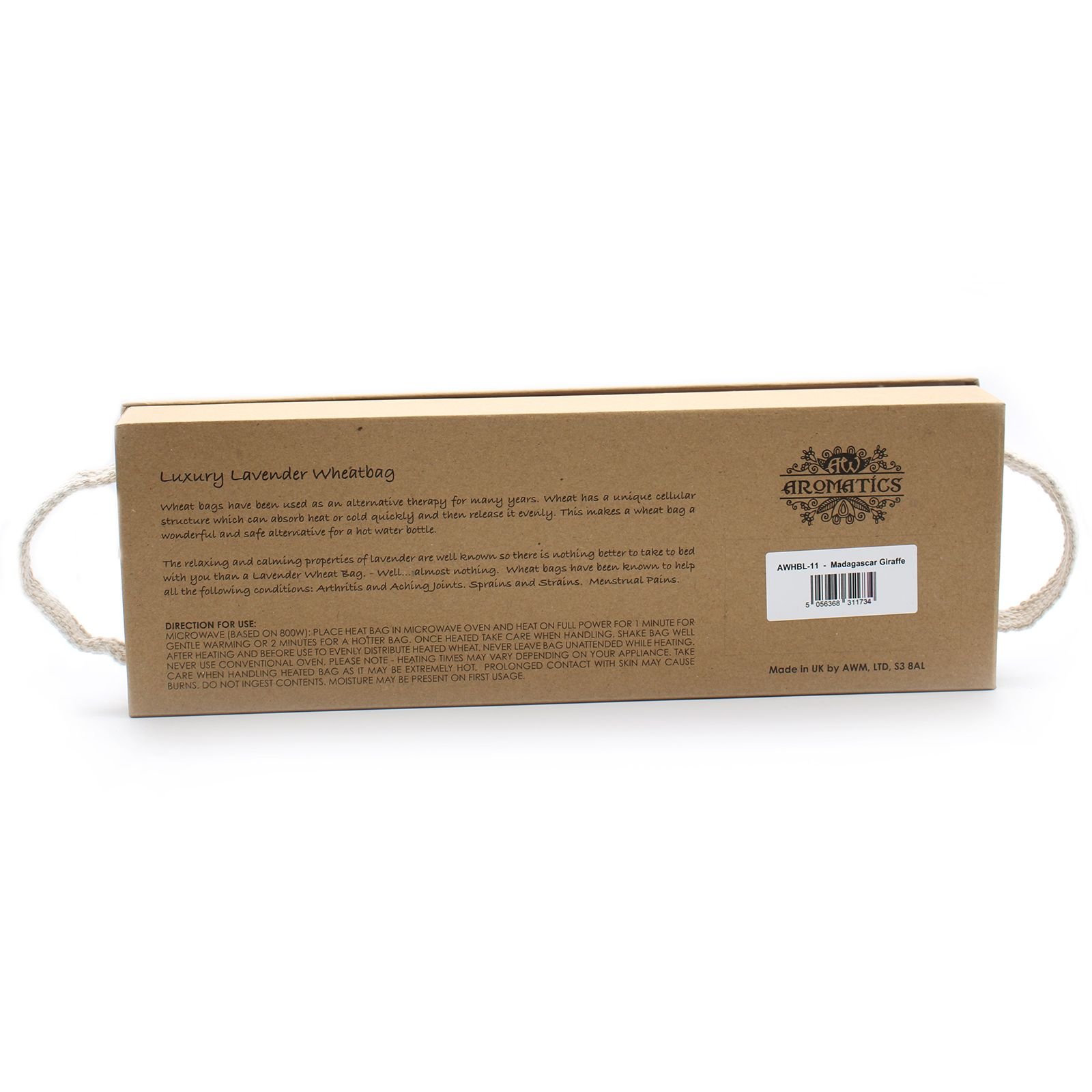 Luxury Lavender Wheat Bag in Gift Box - Madagascar Giraffe - Image 5