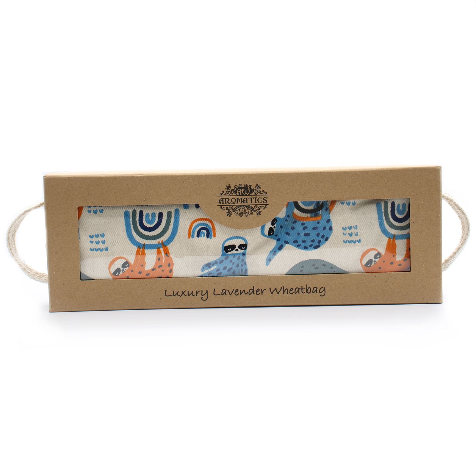 Luxury Lavender Wheat Bag in Gift Box - Lazy Sloth - Image 3