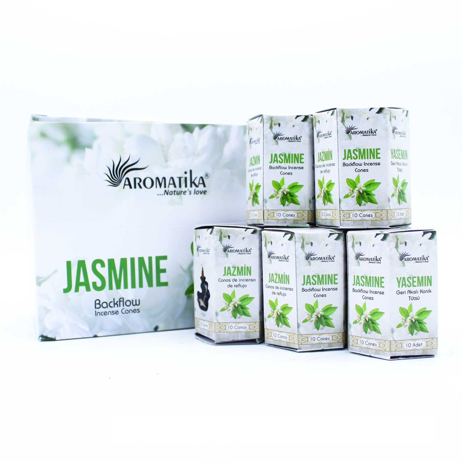 Masala Backflow Incense pack of 10 - Jasmine - Image 2