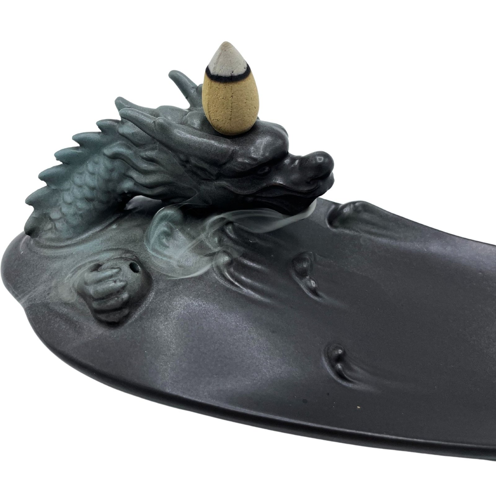 Backflow Incense Burner - Dragon in Pool with Surprising Details - Image 2