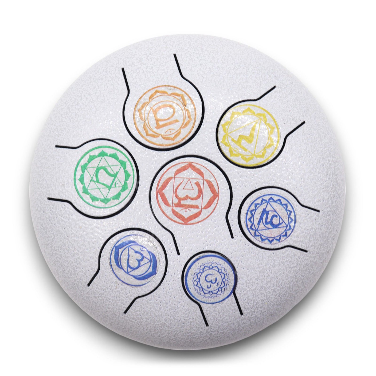 Steel Tongue Happy Drums 7 Chakra - 18cm - Image 3