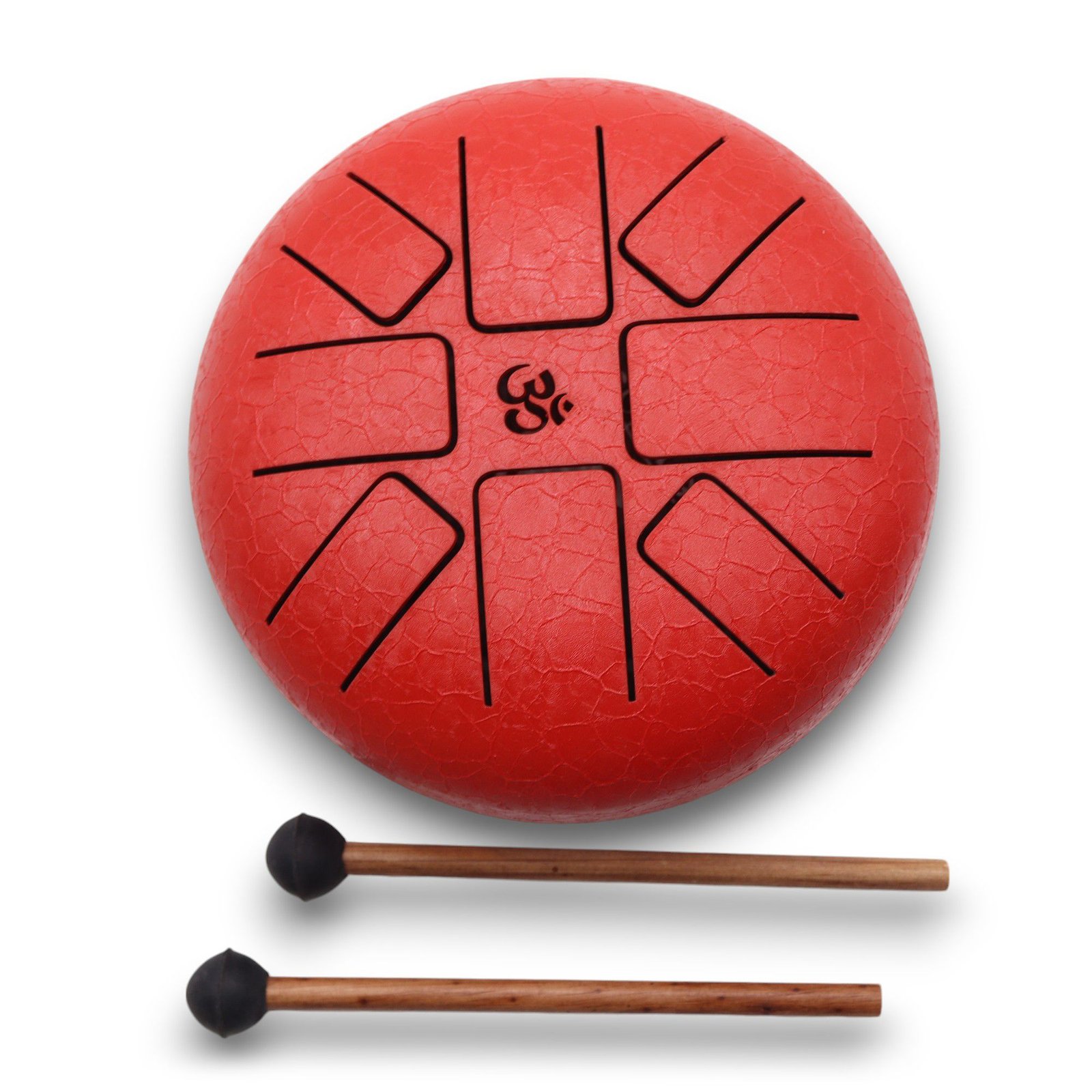 Steel Tongue Happy Drums Om Red- 16cm - Image 4