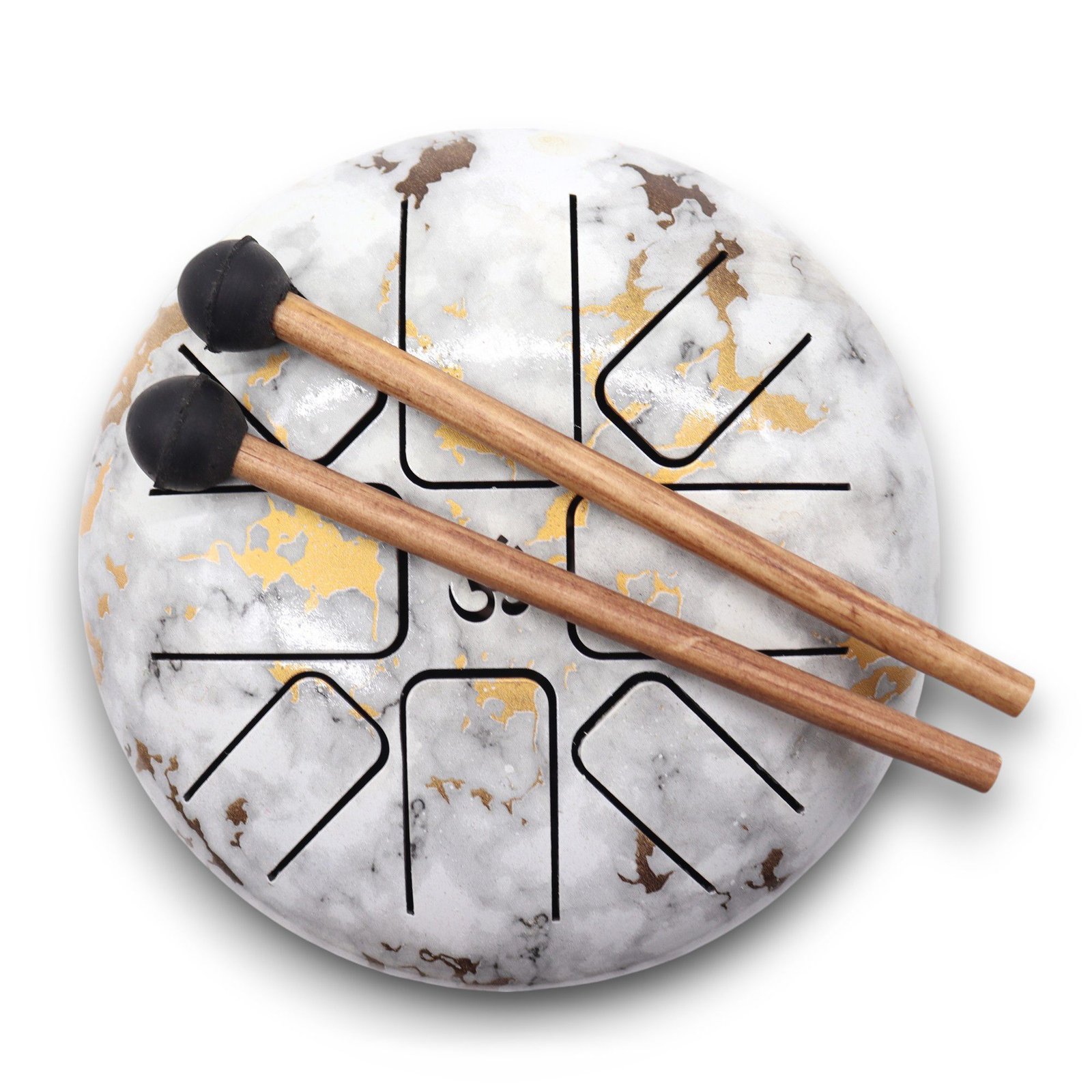 Med Steel Tongue Happy Drums Marble - 17x13cm
