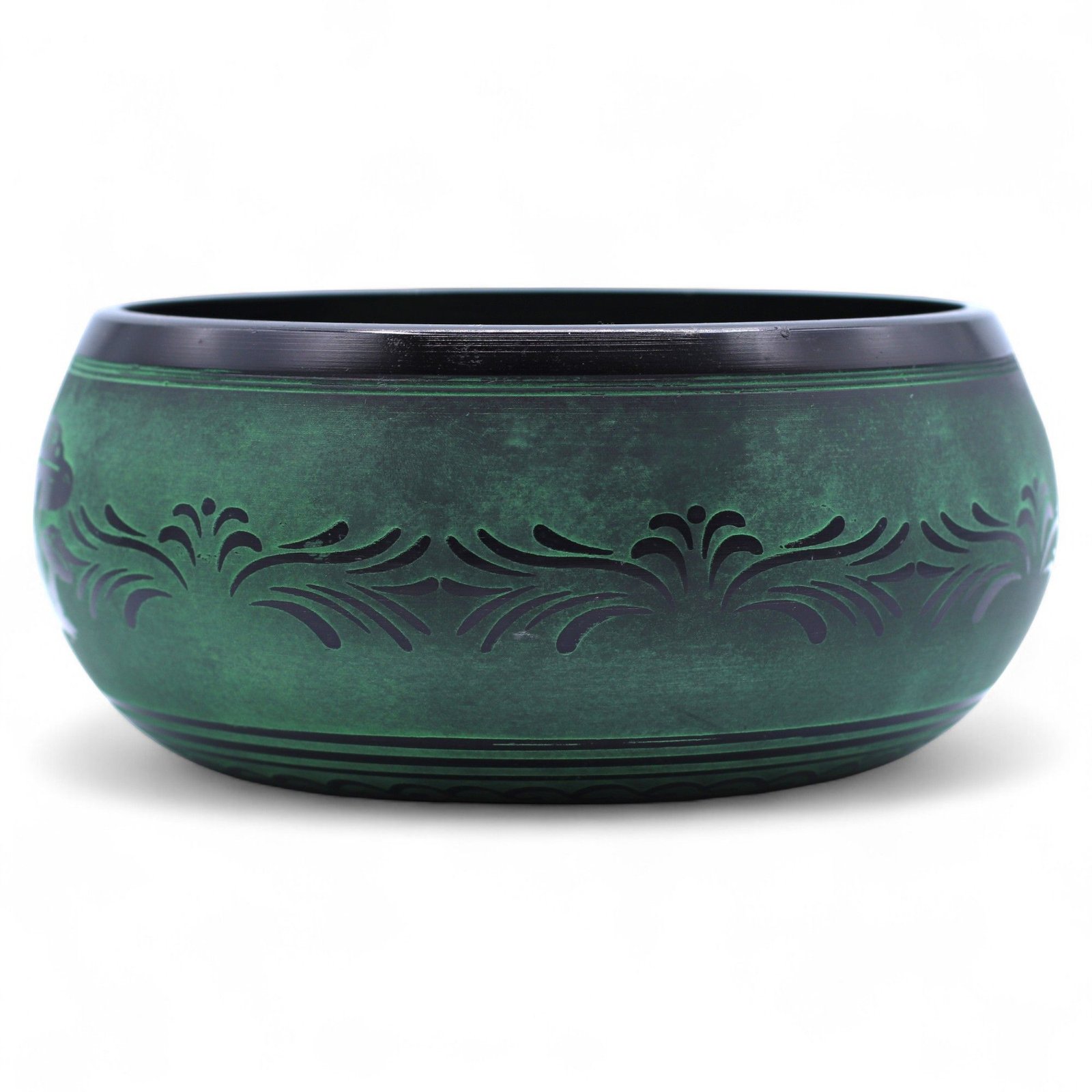 Extra Loud - Mushroom Singing Bowl - Moss Green (23x10.5cm, 1.3kg) - Image 3