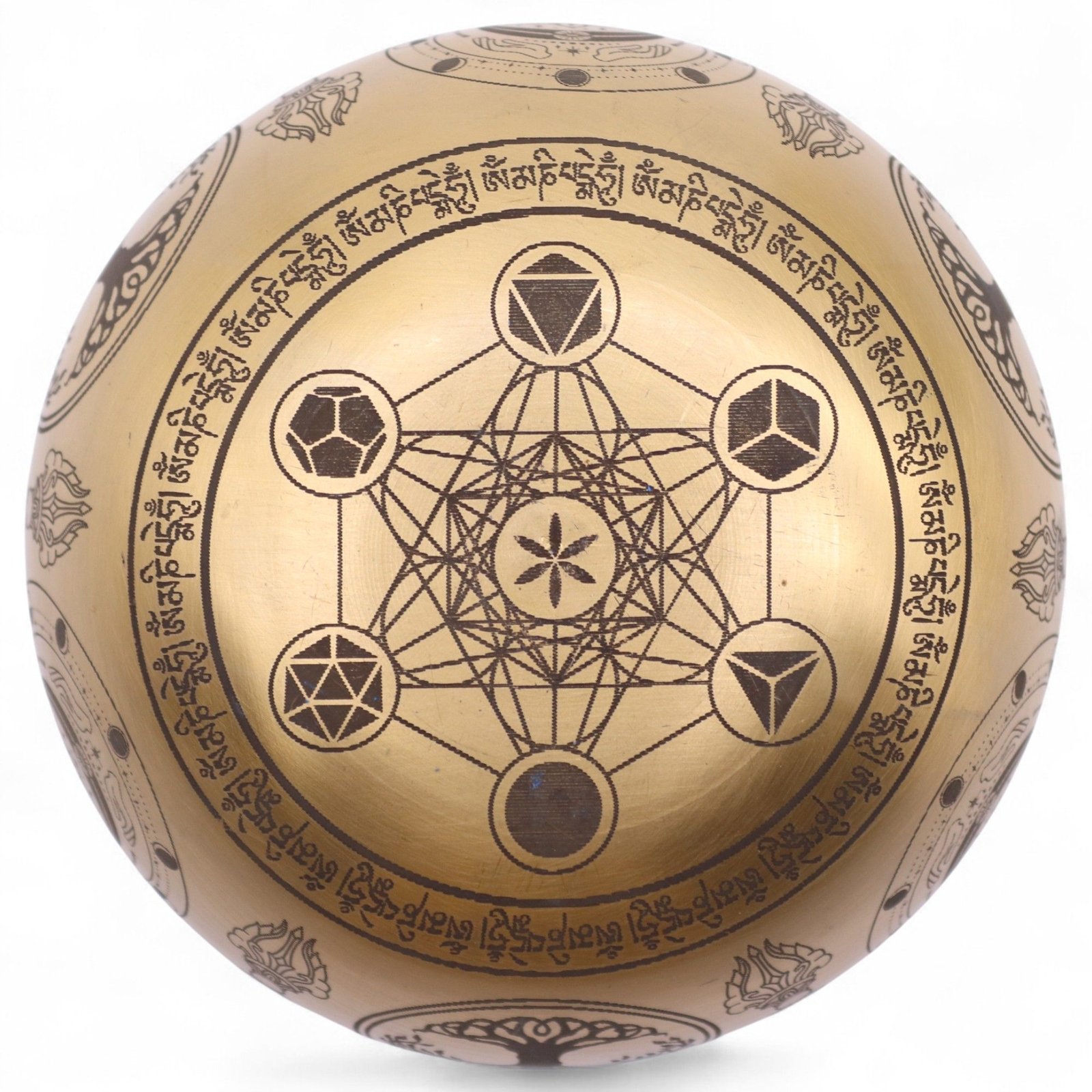 Pure Brass Etched Buddha - Set of 4 - Approx 3.85kg - Image 20