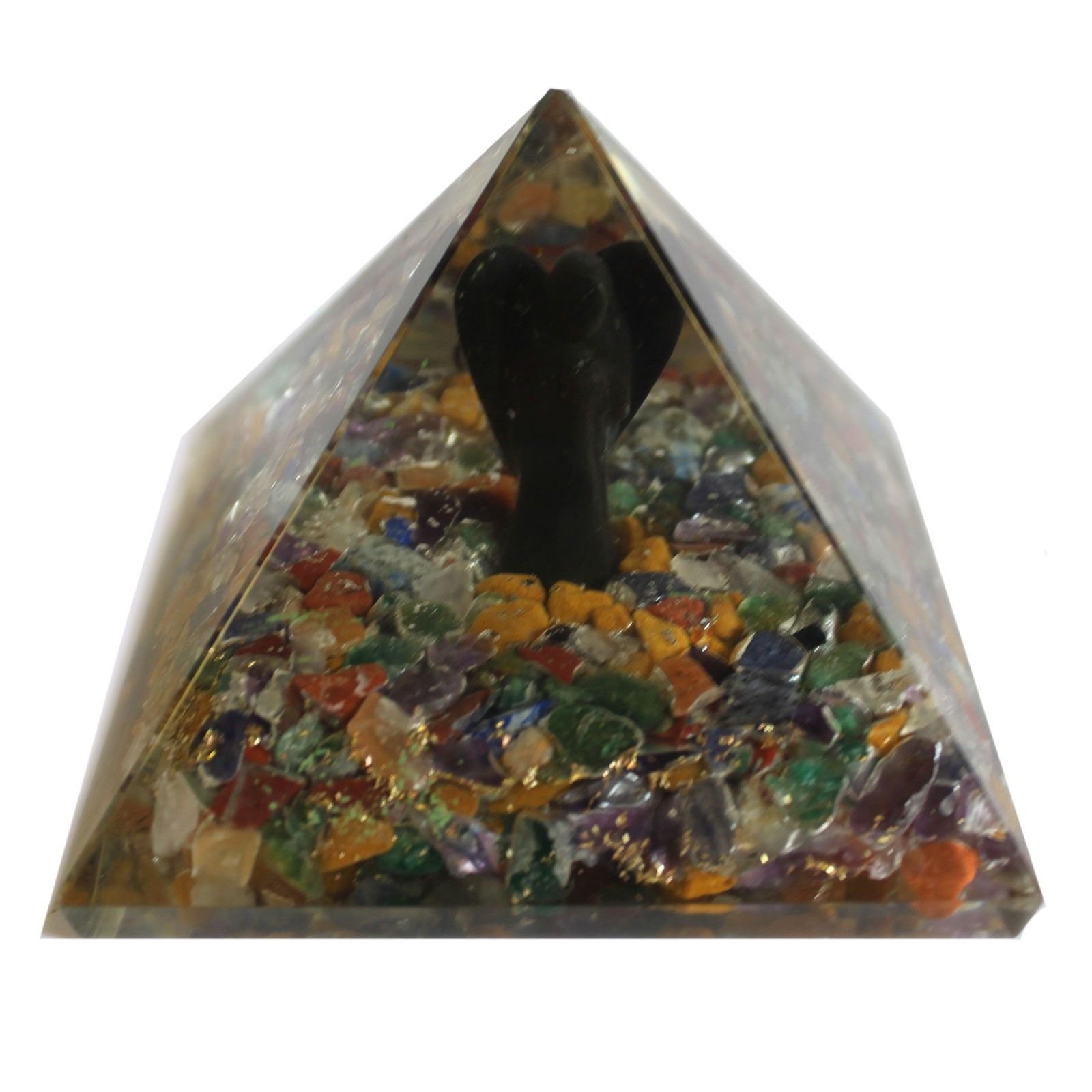 Lrg Orgonite Pyramid 70mm - Angel - Image 6