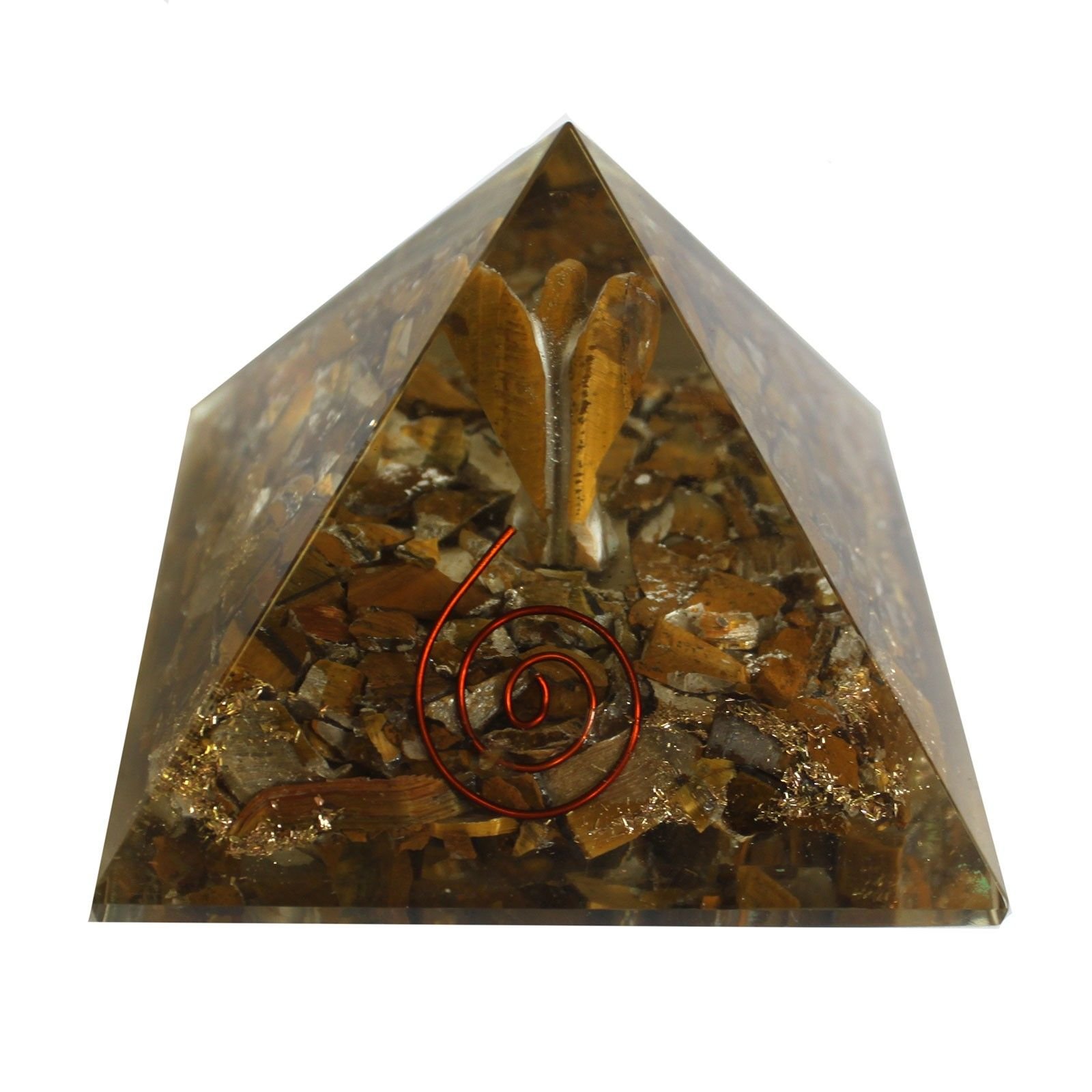 Lrg Orgonite Pyramid 70mm - Angel - Image 3