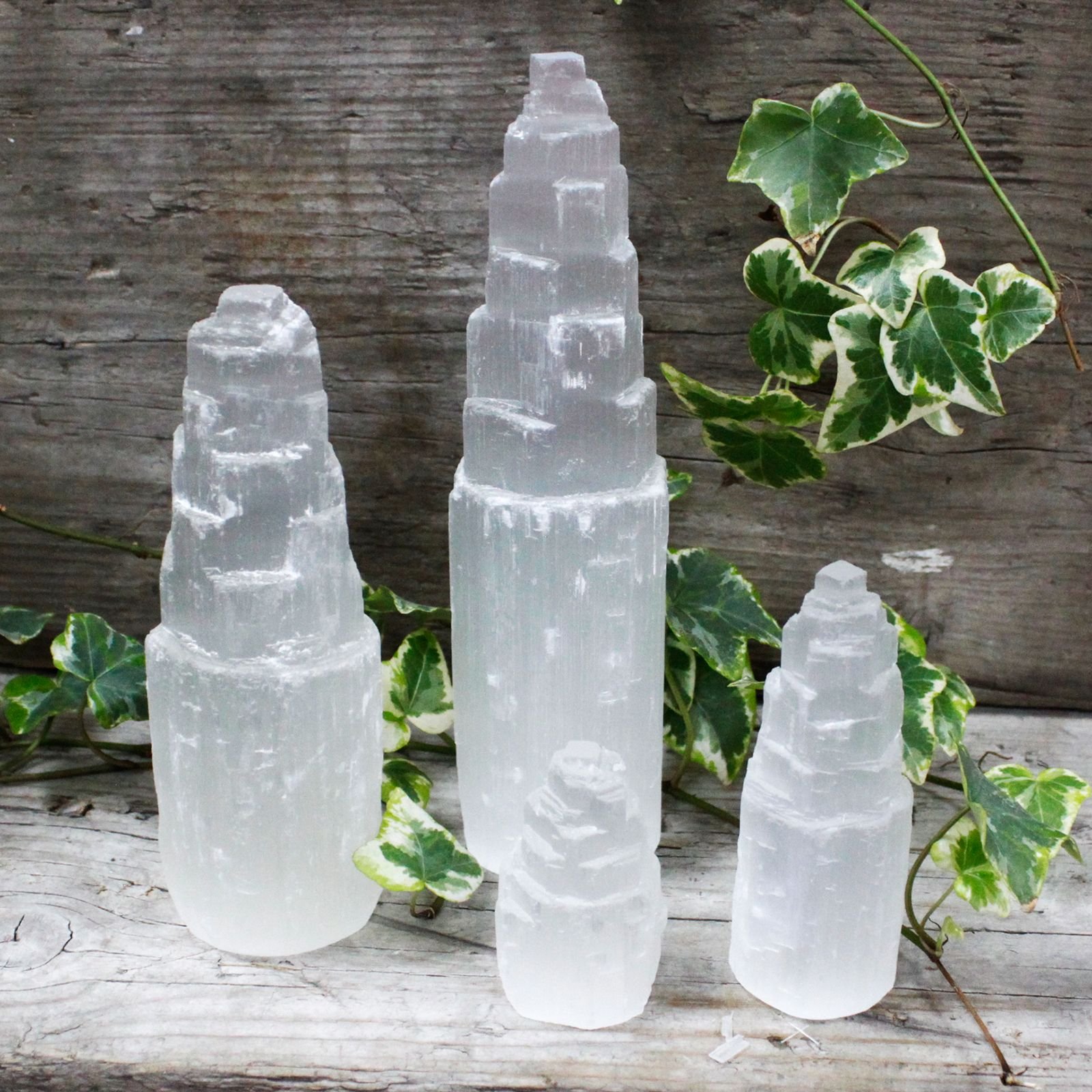 Natural Selenite Tower - 5 cm - Image 4