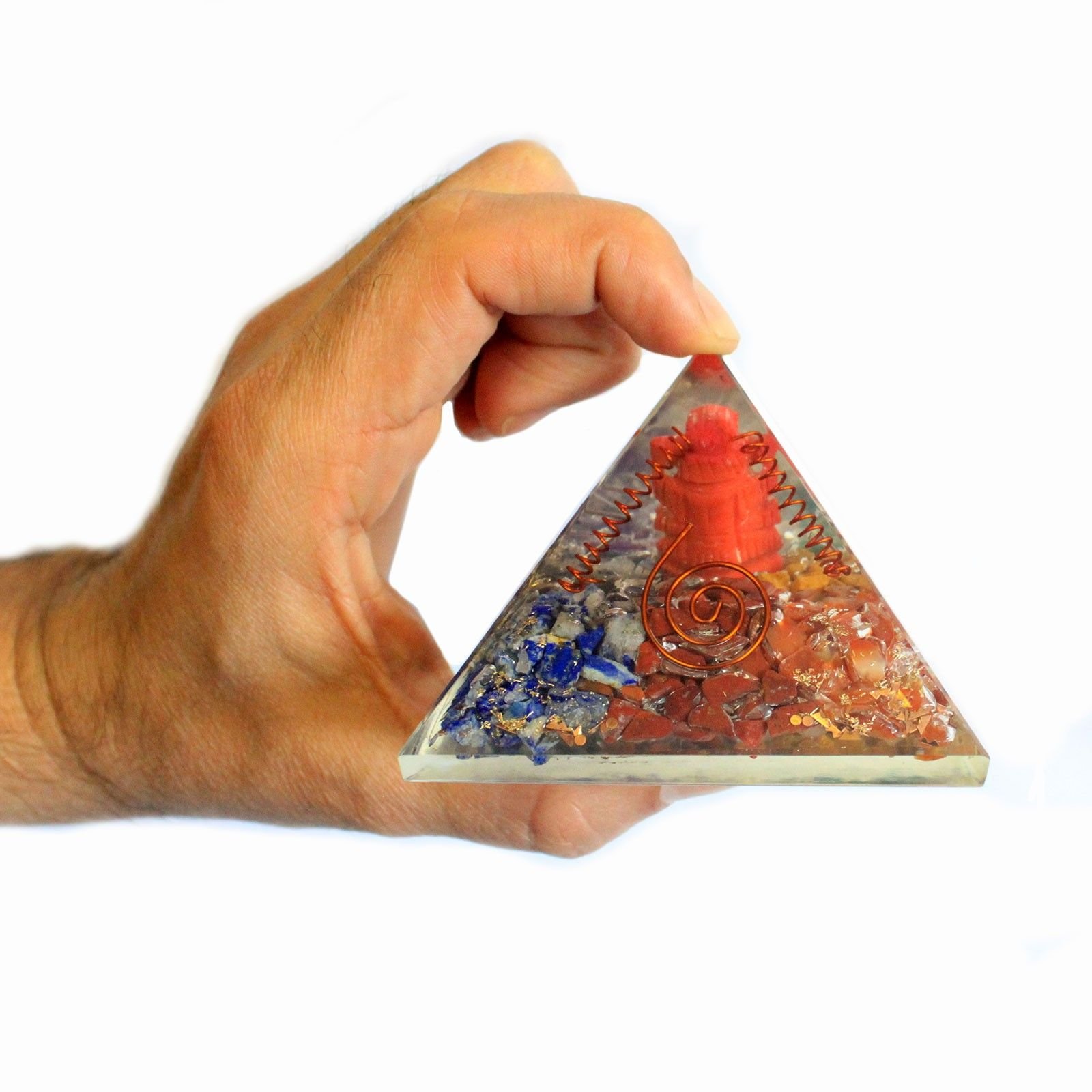 Lrg Orgonite Pyramid 70mm - Ganesh - Image 2