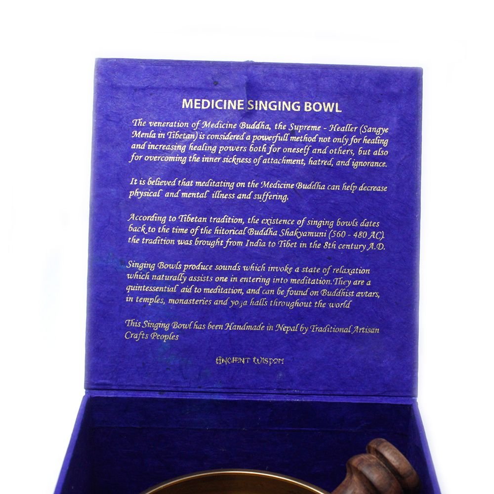 Medicine Buddha Singing Bowl Set 10cm (min 500gm) - Image 6